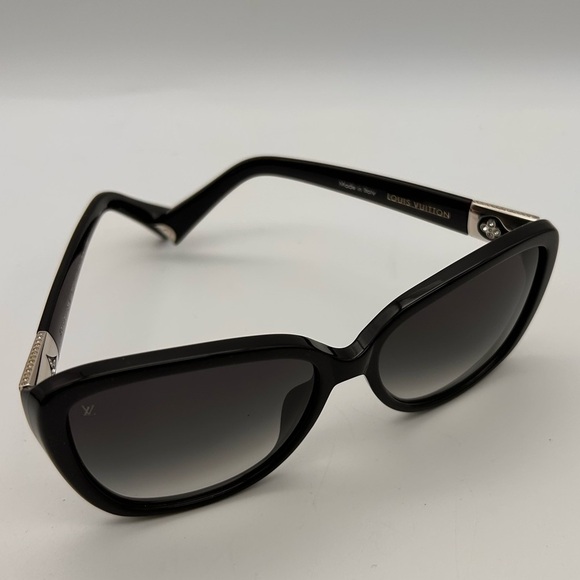 Louis Vuitton Black Heather Strass Sunglasses Z0457E ITALY No Box - Picture 11 of 11